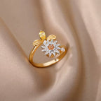 Anello Rotante Girasole