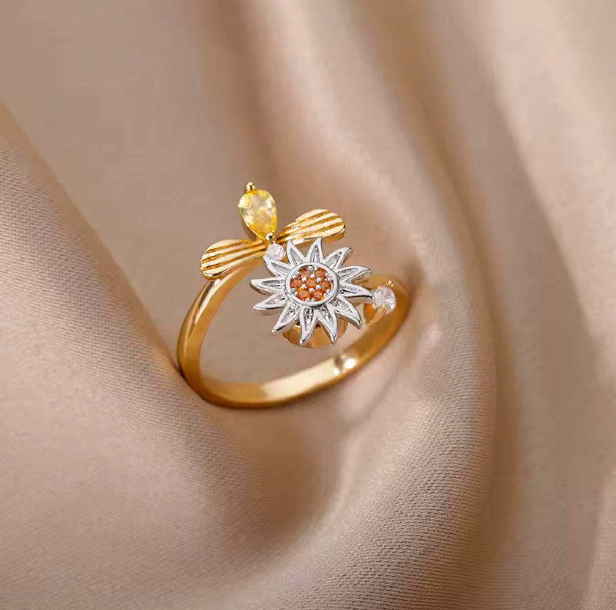 Anello Rotante Girasole