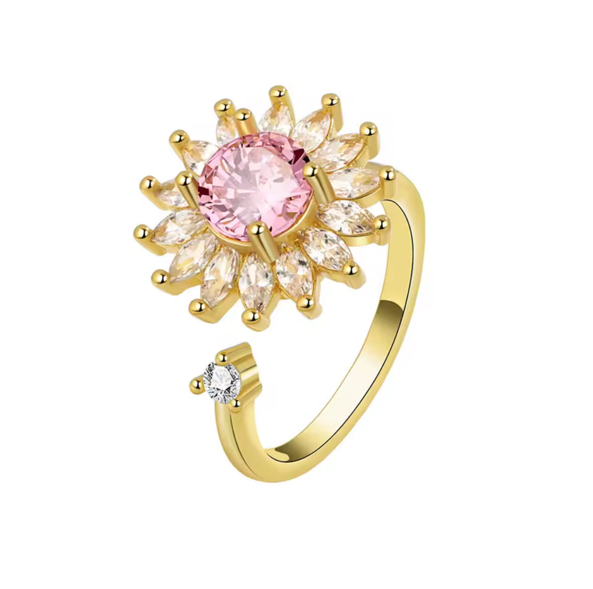 Anello Rotante Fiore