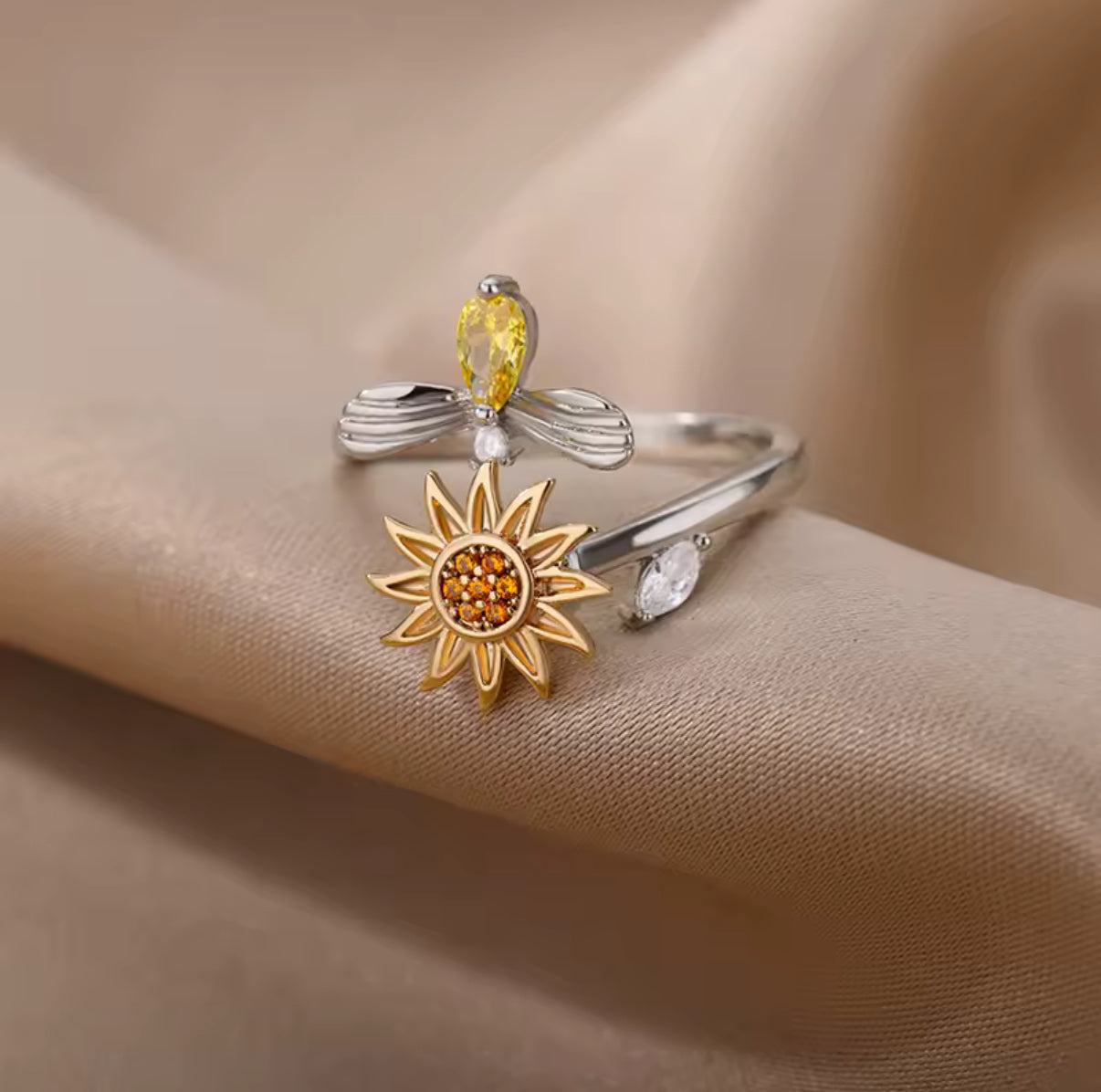 Anello Rotante Girasole