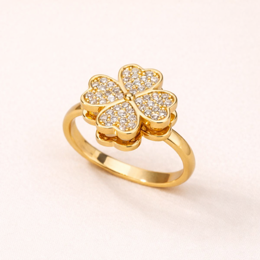 Anello Rotante Quadrifoglio